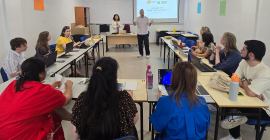 Apertura del curso con Joaquín Cruz y Myriam Cano.