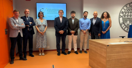 Representantes institucionales, de las entidades participantes y de la Facultad de CC Sociales y Jurídicas.