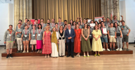 Acto de clausura celebrado en el Crucero del Hospital Real de Granada.