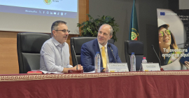 El Rector Nicolás Ruiz, junto al director del SEPIE José Manuel Sánchez Duarte.