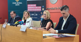 Intervención de Mª Victoria López Ramón, durante la presentación.