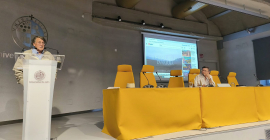 Un momento de la conferencia ofrecida por Joaquín Araújo.