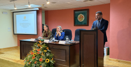 Intervención del director del CM Domingo Savio, Rafael Moreno.