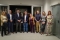 Foto de familia en la inauguración de la exposición en el espacio 'Obra Invitada'. Foto: Belén Espinosa de los Monteros Cano.
