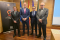 De izquierda a derecha, Félix Grande, Nicolás Ruiz, Lorenzo del Río y Rafael Morales.