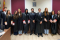 D. Fernando Garzón y estudiantes de la Clínica Jurídica en la Sala de simulación de juicios (De izquierda a derecha: Rubén Sánchez Martínez, Lucas Giménez Bartolomé, Ana Belén Gea García, Daniela Segura Liébanas, Carmen Carretero Lobo, Asmaa Charaa Radouane, Emilio Miguel Ortiz Chavez, D. Fernando Garzón, Raquel López Maldonado, María Camila Rodríguez Piedrahita y Flor Muñoz Barranco.