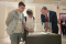 Un momento de la visita a la exposición.