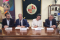Momento de la firma del convenio de colaboración entre la UJA y la Comisión Fulbright.