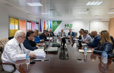 Reunión celebrada por la comisión mixta este pasado miércoles en el Hospital Universitario de Jaén.