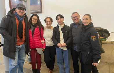 Visita y recepción en el consulado Español de Tetuán, donde fueron atendidos por la vice-canciller Gloria Avendaño.