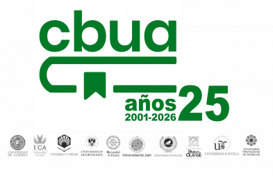 Logotipo del 25 aniversario del CBUA.