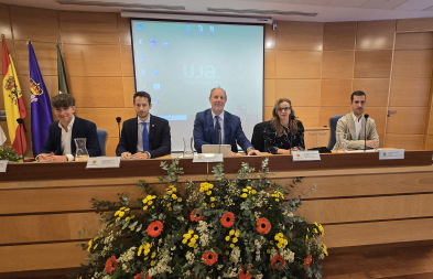 De izquierda a derecha, Javier Sánchez, Alfonso Ibáñez, Nicolás Ruiz, Hikmate Abriouel y Estaban Obrero.