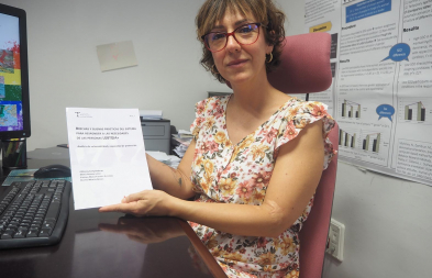 La investigadora de la UJA María Aranda.