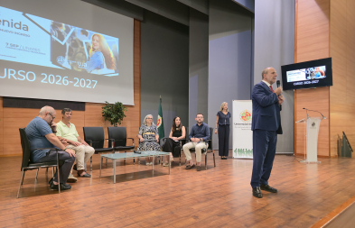 Intervención del Rector Nicolás Ruiz, en las Jornadas de Bienvenida celebradas en el Campus Las Lagunillas.