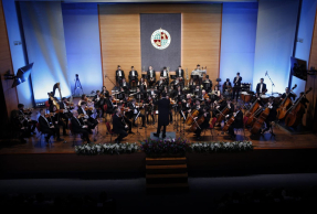 Concierto ofrecido por la Orquesta de la UJA en el Aula Magna.