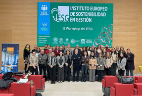 Participantes en el III Workshop y la reunión anual del Consejo del Instituto Europeo de Sostenibilidad en Gestión (iESG).