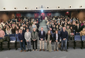 Acto de bienvenida de los 'Welcome Days' celebrado en el Aula Magna del Campus Las Lagunillas.