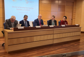 Intervención del Rector, durante la festividad de la Facultad de CCSS y JJ 2026.