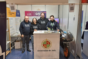 Stand de la Universidad de Jaén, en el XXII Salón del Estudiante de Lucena.