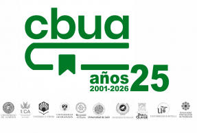 Logotipo del 25 aniversario del CBUA.