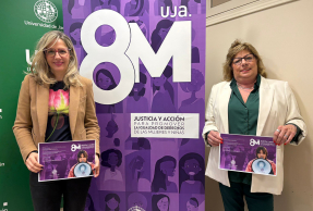 La vicerrectora Pilar Fernández y la directora de Igualdad, Nieves Moyano.
