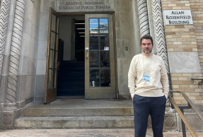 El investigador de la UJA Juan Miguel Martínez Galiano, en la Universidad de Columbia.