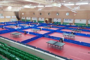 Pabellón de Deportes de la UJA en el Campus de Las Lagunillas, donde se va a celebrar el CEU de Tenis de Mesa.