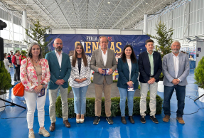 Representantes institucionales, en la inauguración de la Feria de la Ciencia y las Humanidades de Andújar 2026.