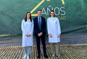 De izquierda a derecha, los miembros de la EPS de Linares integrantes del proyecto María del Carmen Murillo (investigador post-doctoral), Ruperto Bermejo (responsable del proyecto-EPSL) y María del Carmen Hurtado (investigadora pre-doctoral).