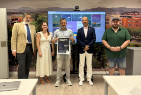 De izquierda a derecha, Luis Jesús García-Lomas, Natalia Barranco, Pablo Morales, Francisco Roca y Manuel Ruiz.