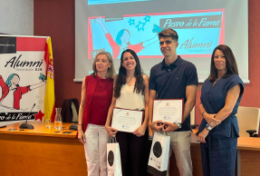 De izquierda a derecha, Mª Teresa Pérez Giménez, Clara Ortega, Antonio Pérez y Rosa Vallecillo.