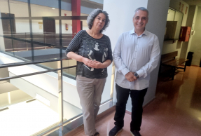 Los investigadores del proyecto Nieves J. Valencia y Nicolás Gutiérrez.