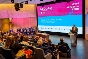 Intervención del Rector en la reunión anual celebrada por NEOLAiA en la Universidad de Nicosia (Chipre).