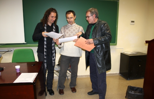 Julio Olivares, Rafael Quintana y Pedro Melguizo