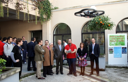 Demostración de un robot 'volador'.