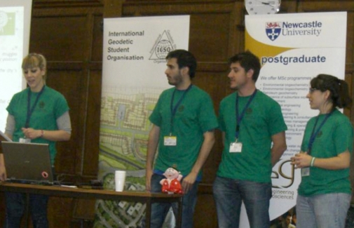 Delegación jiennense, durante la presentación del IGSM 2012 en Newcastle (Reino Unido)