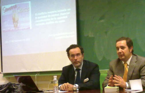 Juan Ignacio Peinado, a la izquierda.