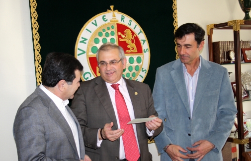 Basilio Dueñas, Manuel Parras y Antonio Gómez, hoy en la UJA