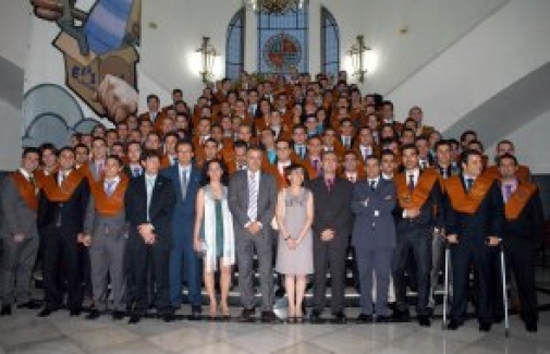 Foto de familia, en la clausura. Foto: Enrique Alonso (Ideal)