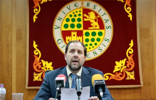 Nicolás Ruiz, durante la rueda de prensa.