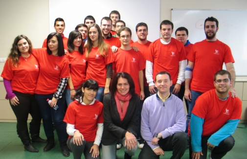 Participantes en la gymkana.