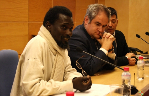 Ismael Diadié durante su conferencia en la UJA.