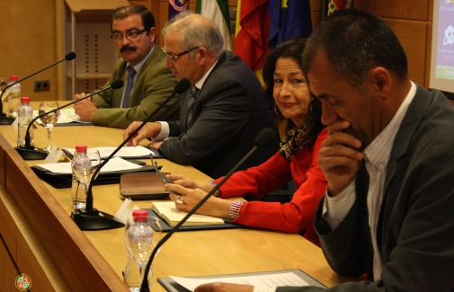 José Castro, Manuel Parras, Mercedes de Pablos y Salvador Cruz.