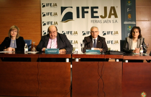 Angustias Velasco, Luis Carlos García, Manuel Parras y Encarnación Ruiz, hoy en IFEJA