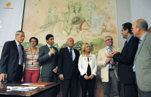 Antonio Martín, Carmen Muñoz, Juan M. García, Juan M. de Faramiñán, Mª I. Torres, Manuel Parras, José A. Lorente y Antonio Marín