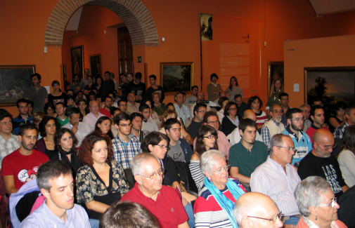 Aspecto del Museo Provincial de Jaén durante la conferencia