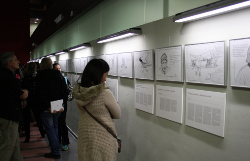 Algunas de las viñetas que se muestran en esta exposición &amp;quot;Farabatos&amp;quot;