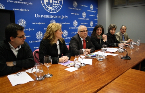 Francisco A. Díaz Garrido, Adoración Mozas, Manuel Parras, Yolanda Caballero, Encarnación Moral y Antonio Gálvez del Postigo.