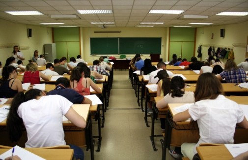 Aspecto de una de las aulas del Campus Las Lagunillas