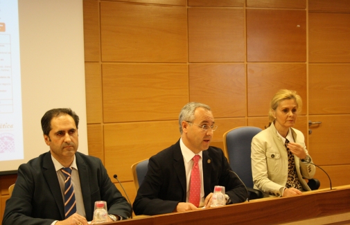 De izquierda a derecha: Francisco Javier Gallego, Juan Ramón Lanzas y Mª Dolores Sánchez-Cañete